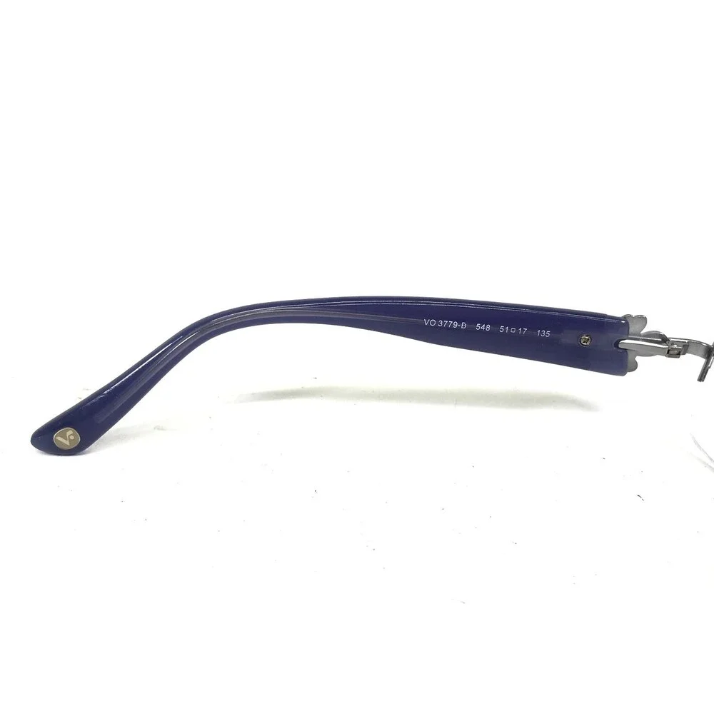 Vogue Eyeglasses Frames VO3779-B 548 Blue Silver Bows Crystals 51-17-135